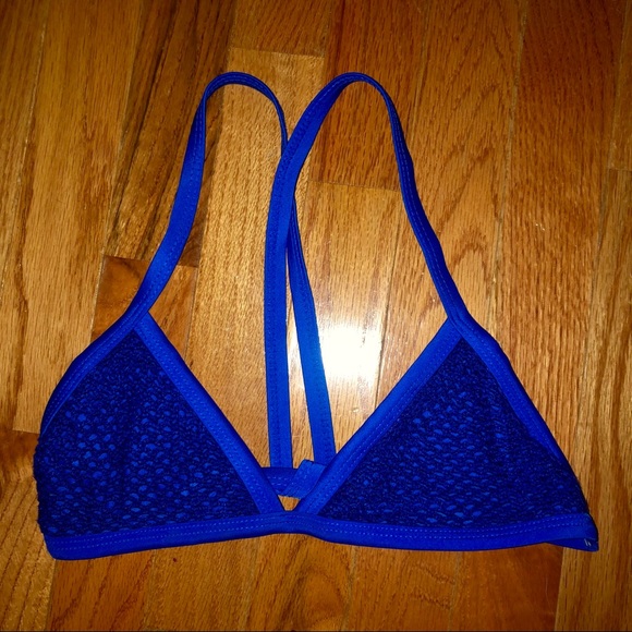 Zaful Other - NWOT Royal Blue Crochet Bikini Top